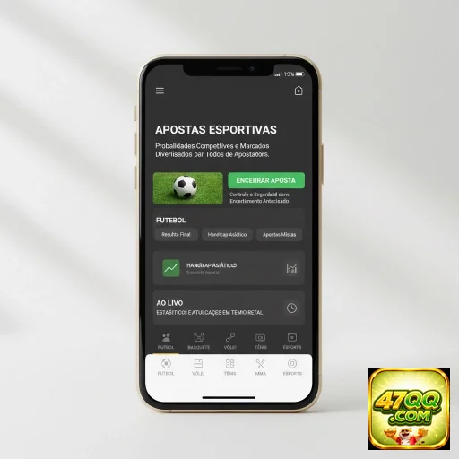 Interface da 47qq mostrando opções de apostas esportivas.