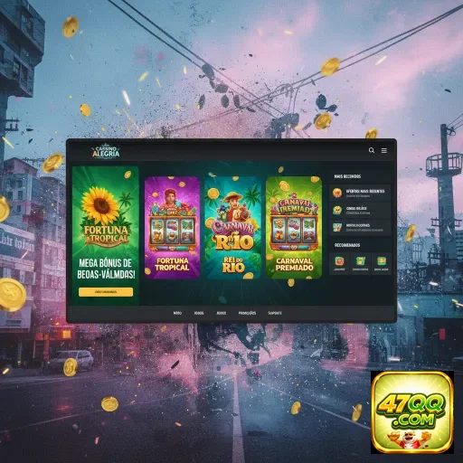 Tela do aplicativo móvel 47qq com ofertas de jogos VIP.
