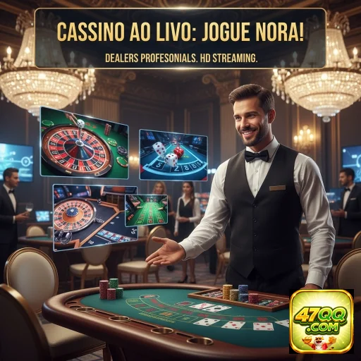 Jogos de cassino ao vivo na 47qq com dealers profissionais.