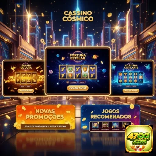 Imagem da plataforma 47qq com opções de jogos e promoções