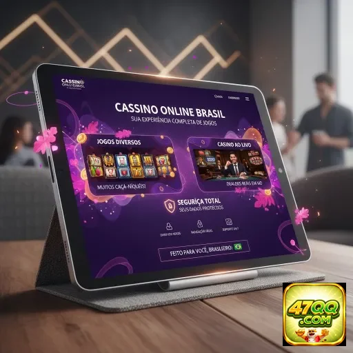 Interface do cassino online 47qq com opções de jogos variados.