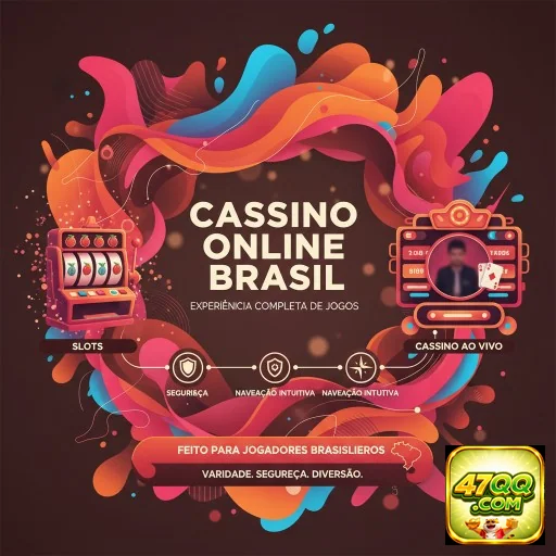 Jogador em ambiente colorido, destacando serviços VIP da 47qq.