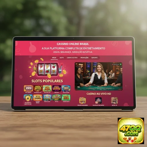 Interface de jogos ao vivo do site 47qq com dealers reais.