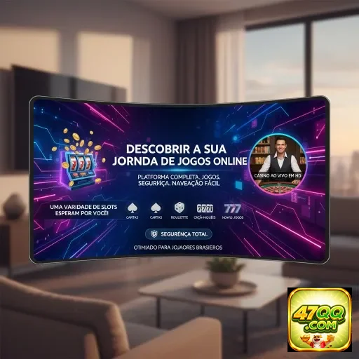 Interface do cassino live 47qq com opções de jogos online VIP.