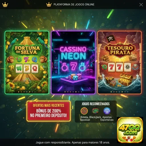 Slots VIP no 47qq: Fortuna da Selva e Cassino Neon.