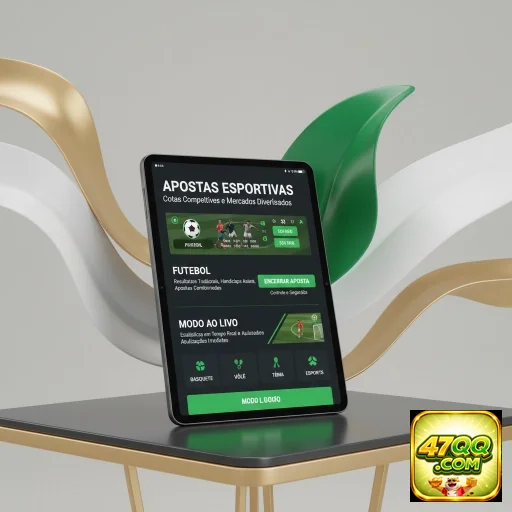 Tela de apostas esportivas do site 47qq com opções variadas.
