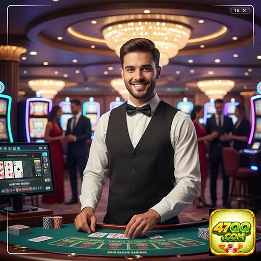 Representação de serviços VIP no 47qq com cassino e jogos.